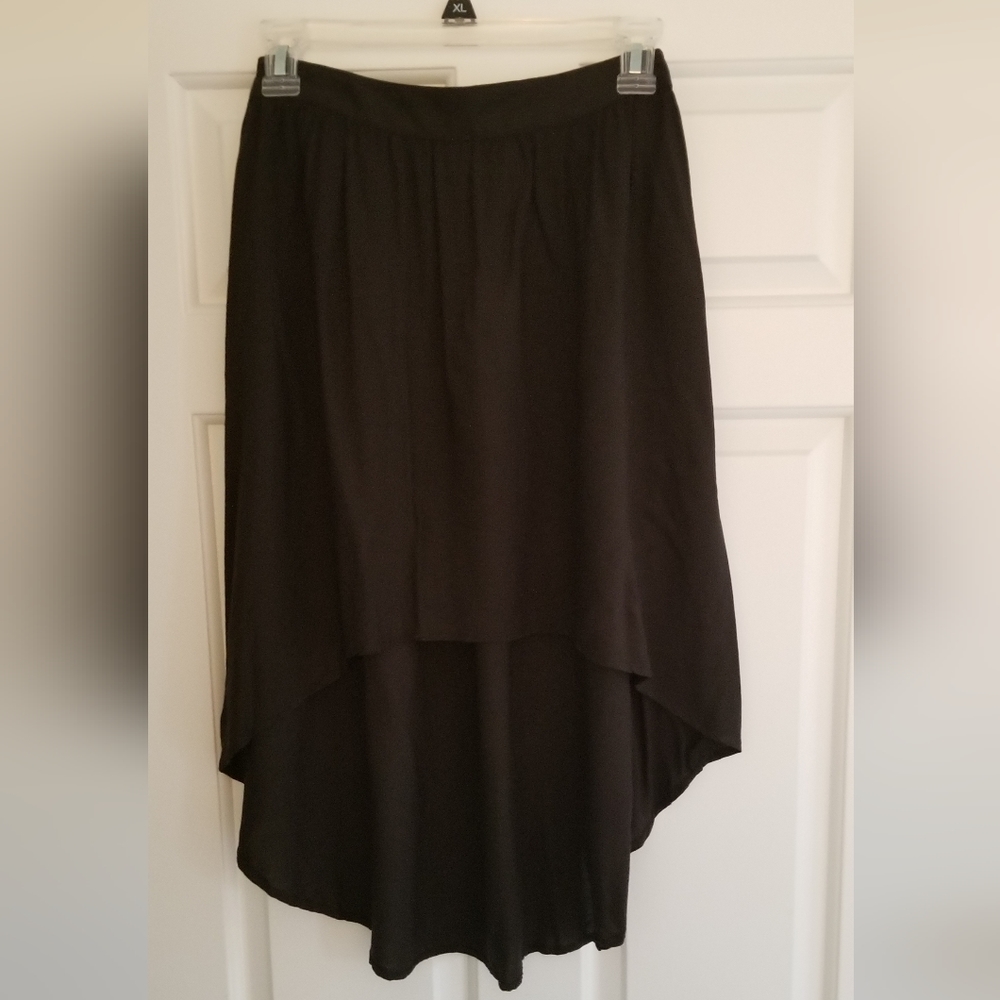 Women's Mossimo Jet Black high low skirt Size XS